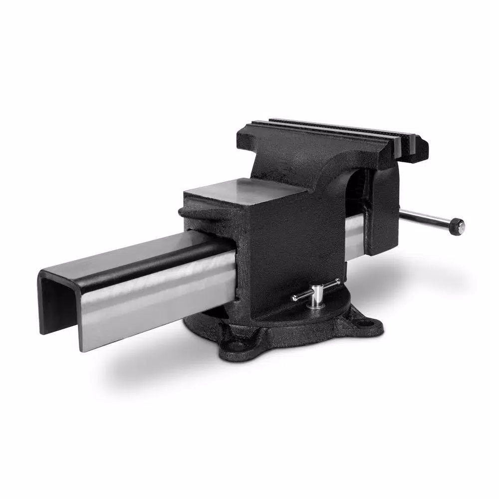 TEKTON 8 in. Swivel Bench Vise with 360° Swivel Base and Polished Anvil