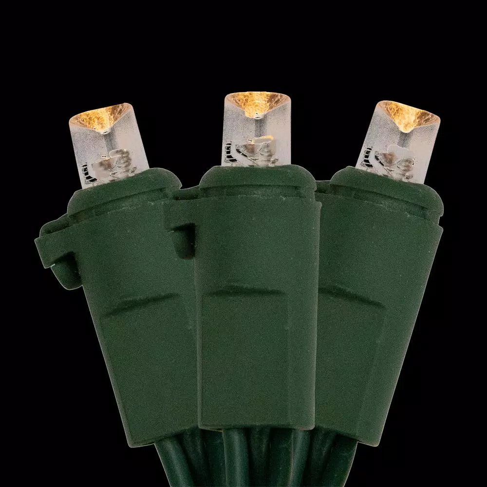 Northlight 300-Light LED Warm White Wide Angle Christmas Lights, 74.75 ft. with Green Wire