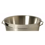 Unbranded 21.50 in. Stainless Steel Double Wall Insulated Round Beverage Tub with Handles thumbnail 4