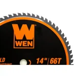 WEN 14-in 66-Tooth Carbide-Tipped Metal Saw Blade for Mild Steel thumbnail 2