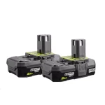 RYOBI 18V ONE+ 2.0 Ah Compact Lithium-Ion Battery 2-Pack thumbnail 1
