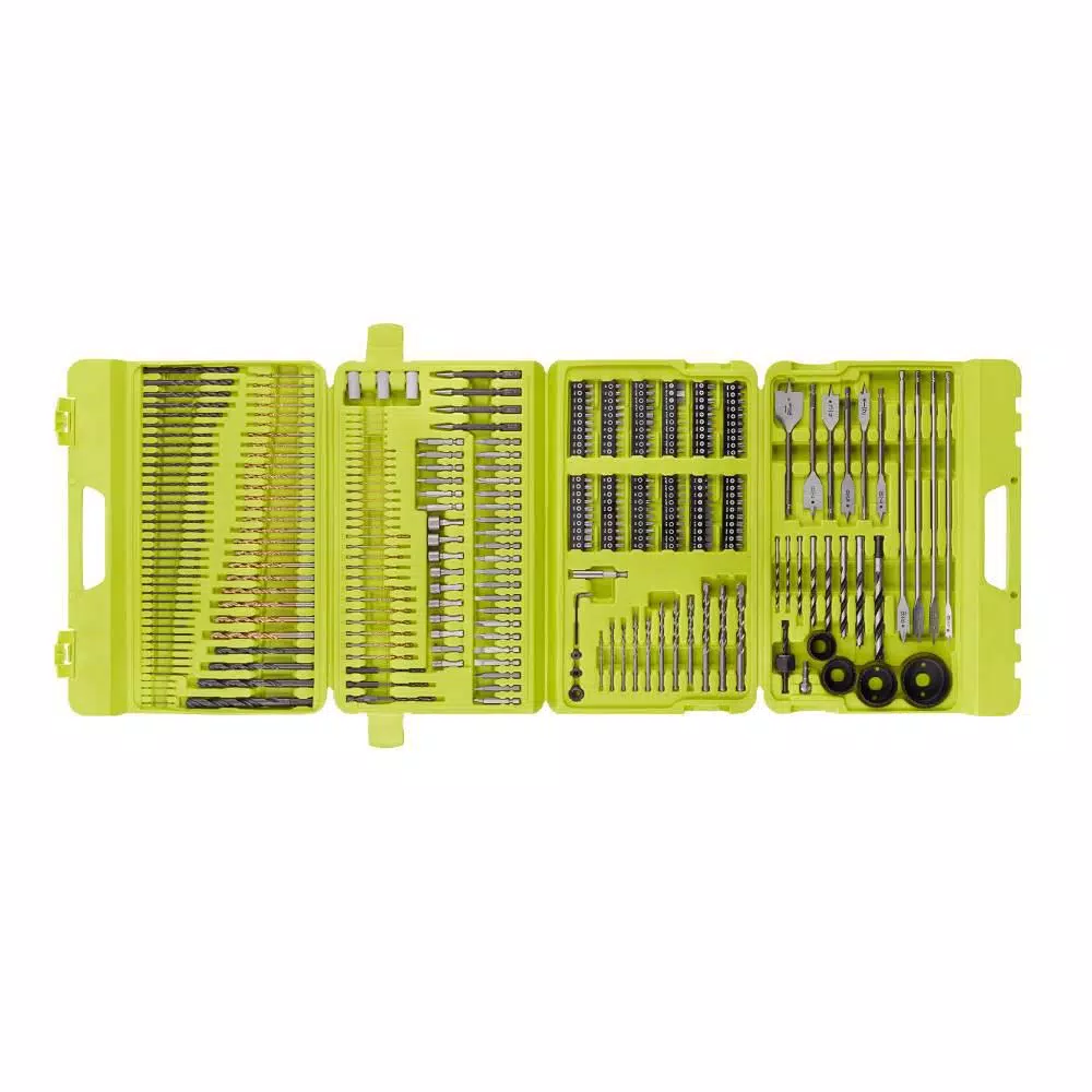 RYOBI 2-Piece Drill and Drive Accessory Kit: 40-Piece Impact Rated & 300-Piece Multi-Material Sets