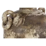 LITTON LANE 28" Distressed Beige and Brown Ceramic Amphora Floor Vase - Farmhouse Style thumbnail 5