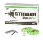 Stinger 3/8 in. StaplePac 21 Gauge Galvanized Steel Staples and Caps, 2016 Count thumbnail 1