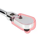 TEKTON 1/2 in. Drive 14 in. Flex Head Bent Handle Ratchet, 90-Tooth thumbnail 5