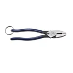 Klein Tools High Leverage Side Cutters with Tether Ring thumbnail 1