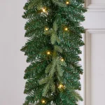 Home Accents Holiday Home Holiday Accents 9 ft. Mayfield Pre-lit LED Artificial Balsam Fir Garland with 50 Warm White Micro Dot Lights thumbnail 5