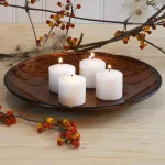 LUMABASE 72-Count White Unscented Votive Candles, 10-Hour Burn Time, Paraffin Wax thumbnail 4