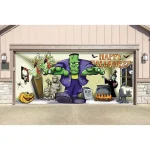My Door Decor Frank and Friends 7 ft. x 16 ft. Halloween Garage Door Decor Mural thumbnail 2