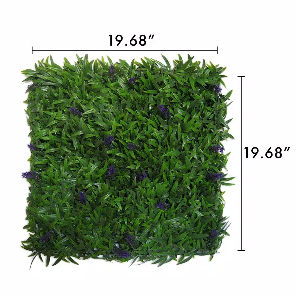 GreenSmart Decor Green Smart Dekor Artificial Acapulco Wall Panel, 19.68 in. x 19.68 in. (Set of 4)