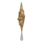 Northlight 10 in. Frosted Star of Bethlehem Christmas Tree Topper with Gold Scrolling and Clear Mini Lights thumbnail 3
