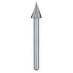 Dremel 1/4 in. Rotary Tool Pointed Triangle High Speed Cutter Bit for Wood, Plastic & Soft Metal (2-Pack) thumbnail 1