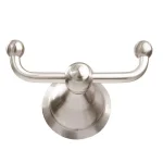 Arista Summit Collection Double Robe Hook in Satin Nickel thumbnail 1