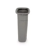 Toter Slimline 23 Gallon Rectangular Trash Can, Graystone thumbnail 3