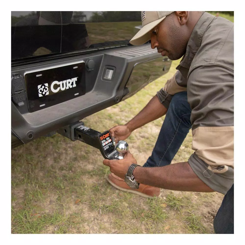 CURT Class 3 Ball Mount, 2 in. Receiver, 7,500 lbs. GTW, 2 in. Drop, 7.5 in. Length