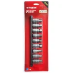 Husky 1/2 in. Drive Hex and Torx Bit Socket Set, 9-Piece thumbnail 2