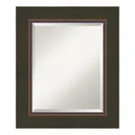 Amanti Art Milano 22.5 in. W x 26.5 in. H Rectangular Framed Bathroom Vanity Mirror, Dark Bronze thumbnail 4