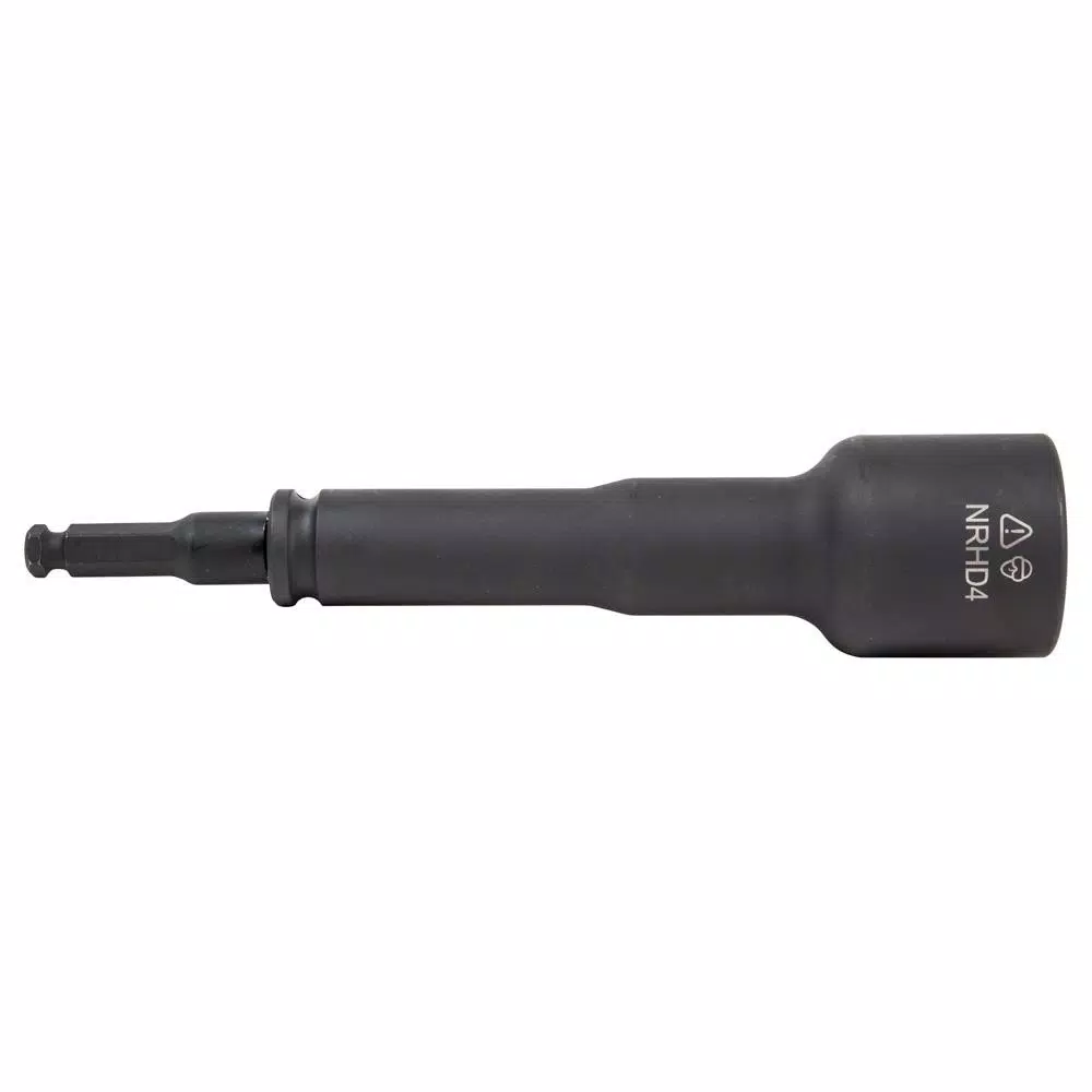 Klein Tools 4-in-1 Square Impact Socket with 7/16 in. Hex Quick-Change Adapter, 1/2 in. Square Drive