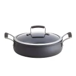 Epicurious 4 Qt. Hard-Anodized Aluminum Nonstick Saute Pan with Glass Lid thumbnail 1