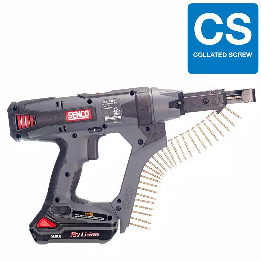 Senco DS212 18V Cordless Brushless Screw Gun with 2 Batteries and Charger