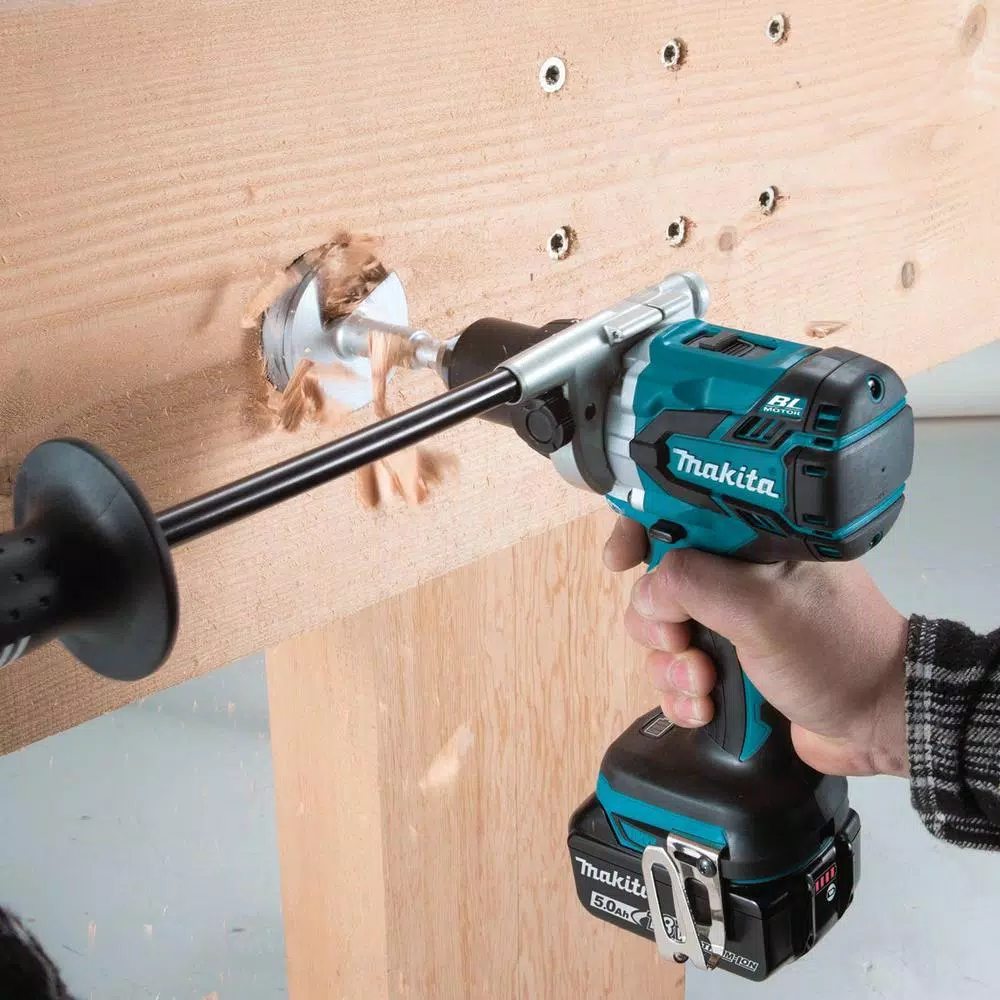 Makita 18V LXT Brushless Cordless 1/2 in. Driver-Drill Kit with 5.0 Ah Battery and Charger
