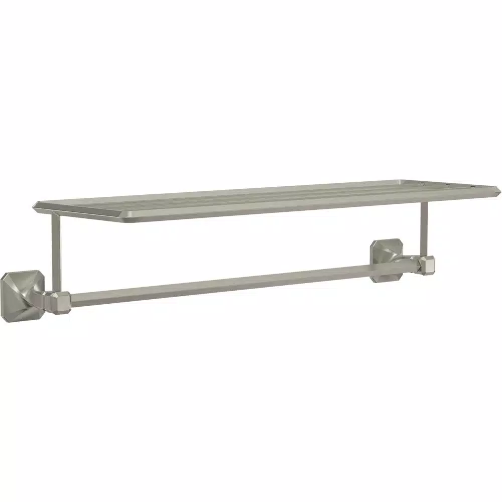 Franklin Brass Napier 24 in. W Metal Towel Train Rack, Satin Nickel