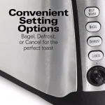 Hamilton Beach 4-Slice Long Slot Toaster with Keep Warm Setting, Black thumbnail 7