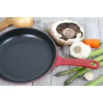 Chasseur 8 in. Red Enameled Cast Iron Frying Pan thumbnail 3