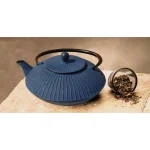 Old Dutch Fidelity Unity Cast Iron Serendipity Tetsubin Teapot, Blue, 27 oz. thumbnail 2