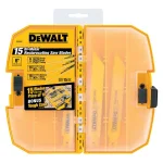 DEWALT 15-Piece Bi-Metal Reciprocating Saw Blade Set with Tough Case thumbnail 3