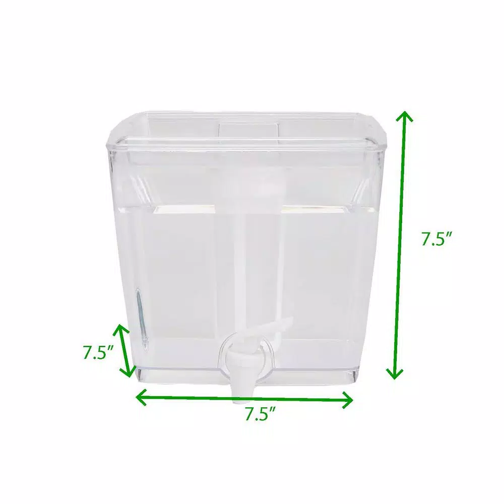 Mind Reader 6.4 Qt Clear Cold Brew Coffee Dispenser with Removable Filter and Spigot