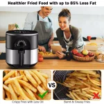 Costway 3.5 Qt. Electric Stainless Steel Air Fryer Oven, 1300W Oilless Cooker with Auto Shut-Off thumbnail 9