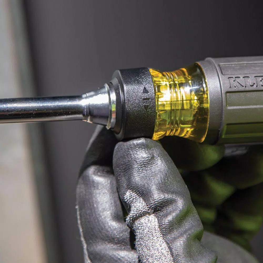 Klein Tools 15-in-1 Multi-Bit Ratcheting Screwdriver with Cushion-Grip Handle