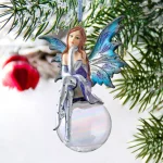 Design Toscano 5.5 in. Snow Fairy Goddess Holiday Ornament thumbnail 5
