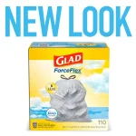 Glad ForceFlex 13 Gallon Tall Kitchen Drawstring Trash Bags, Fresh Clean Scent with Febreze, 110 Count thumbnail 5