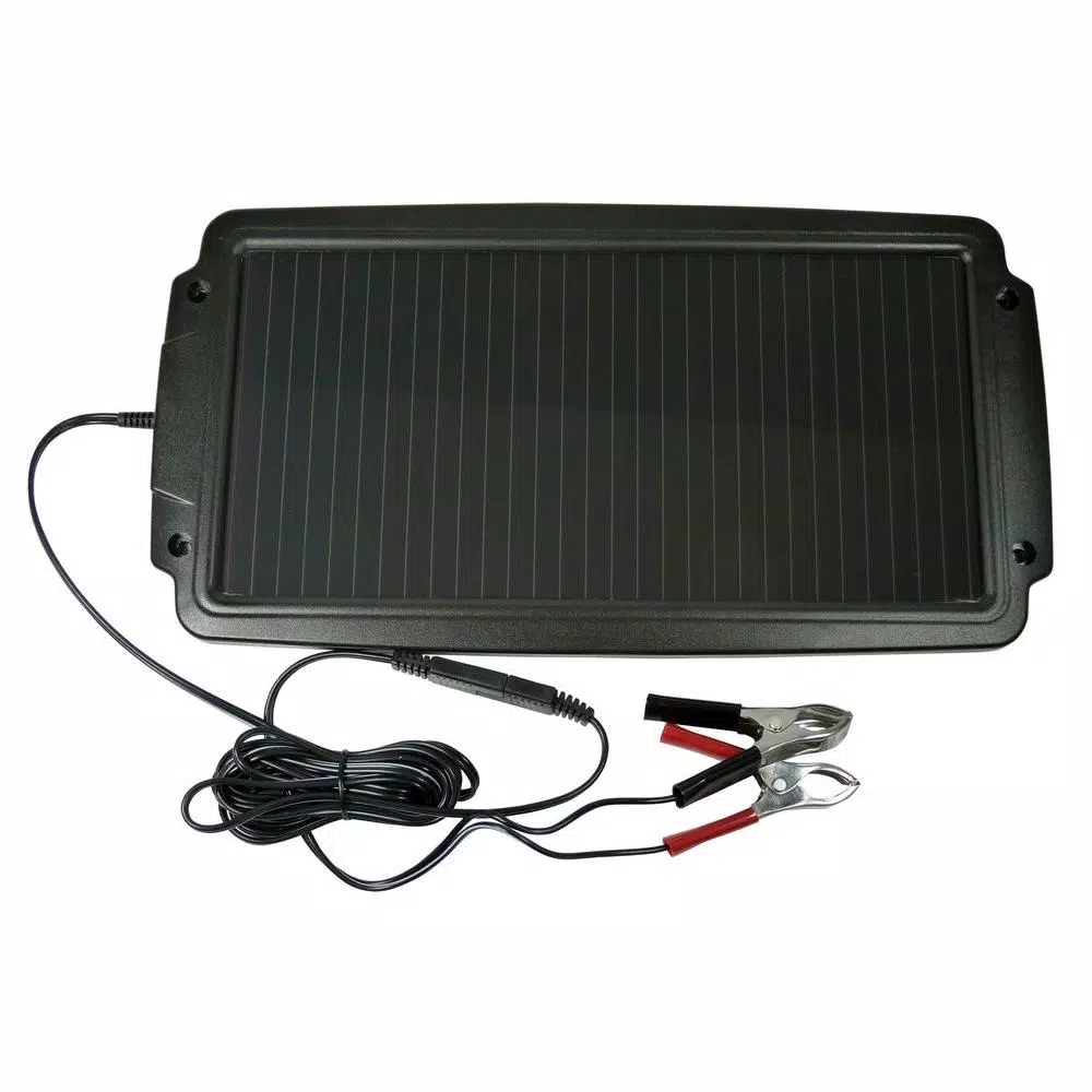 Schumacher 12V Solar Battery Maintainer - 2.4W Trickle Charger for Cars, Boats, Motorcycles & RVs
