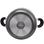 Oster Clairborne 6 Qt. Round Aluminum Nonstick Dutch Oven with Glass Lid, Charcoal Gray thumbnail 3