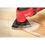 Milwaukee 3-1/2 in. 80-Grit Triangle Sandpaper for Oscillating Multi-Tools, OPEN-LOK Universal Fit (6-Pack) thumbnail 6