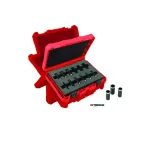 Milwaukee SHOCKWAVE 1/4 in. Drive Metric Impact Duty Deep Well Socket Set, 12-Piece thumbnail 1