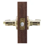 Copper Creek Colonial Waverlie Polished Brass Privacy Lever for Bedroom and Bathroom thumbnail 3