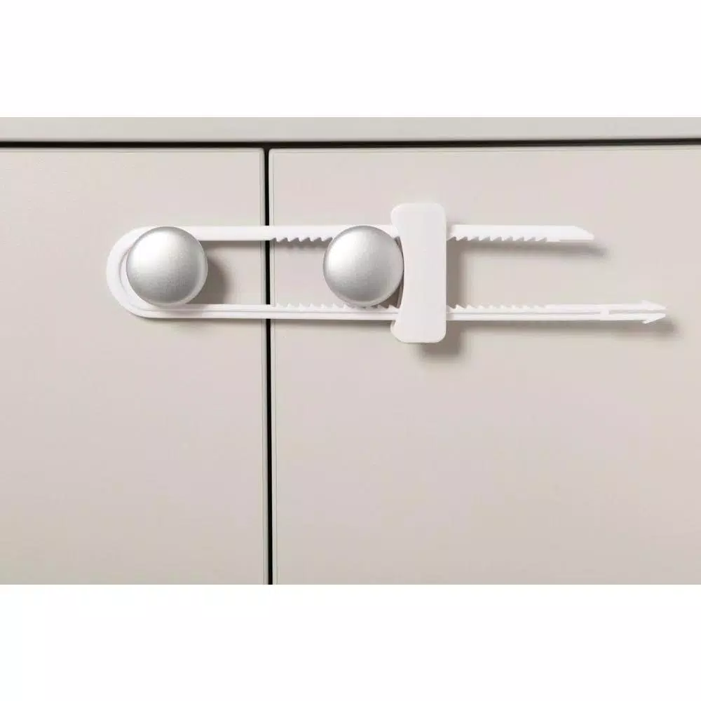 Dreambaby Cabinet Sliding Locks, Child Safety Locks for Cupboards and Cabinets (6-Pack)