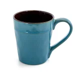 Elama Sea Glass 16-Piece Turquoise Stoneware Dinnerware Set, Service for 4 thumbnail 7