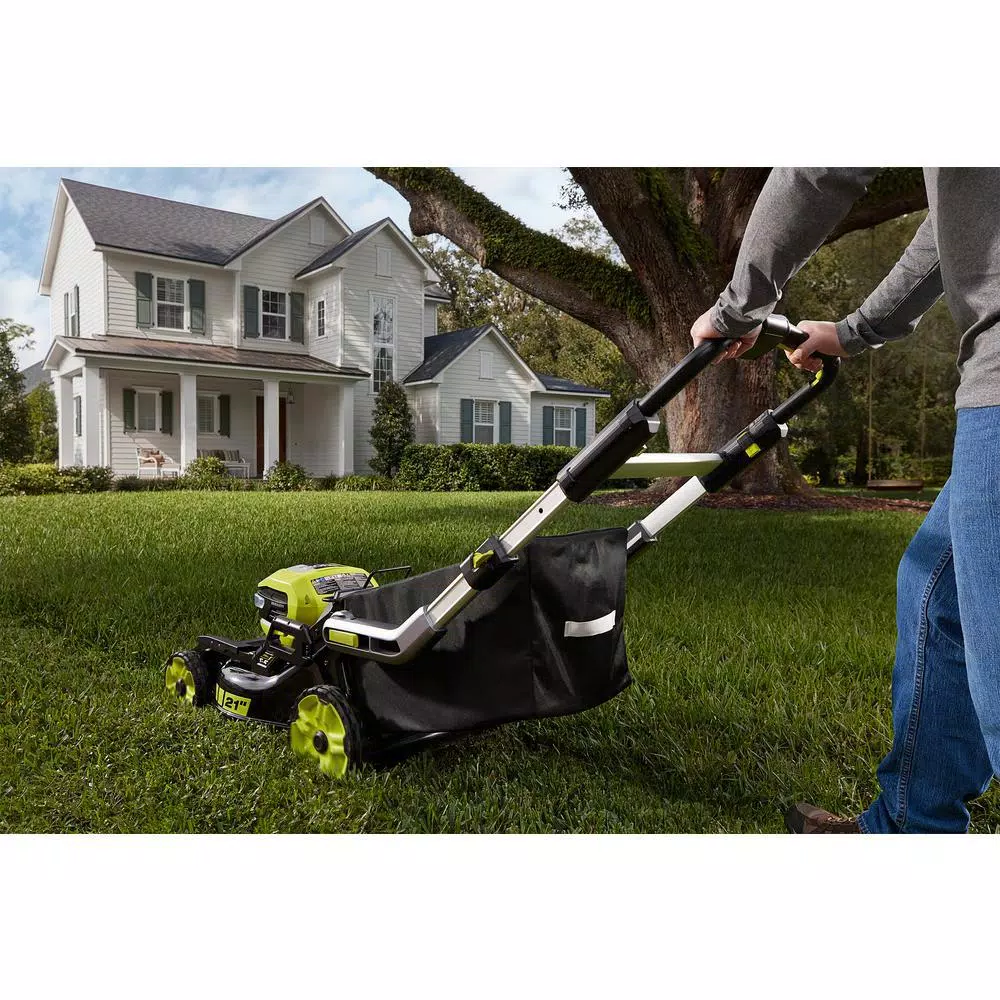 RYOBI 40V 21 in. SMART TREK Brushless Self-Propelled Cordless Mower with 6.0 Ah Battery and Charger