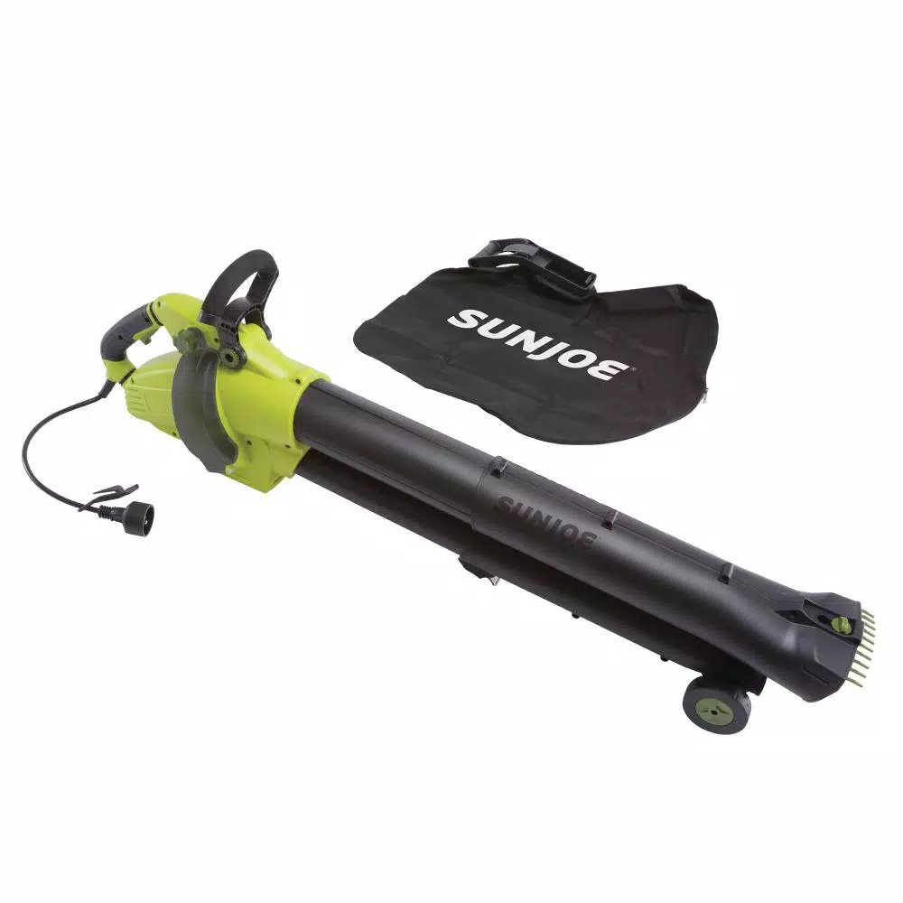Sun Joe 13 Amp Variable-Speed All-in-One Electric Blower, Vacuum, and Mulcher, 200 MPH, 615 CFM