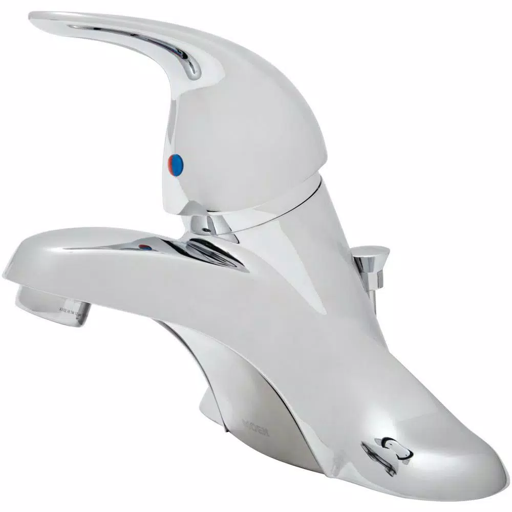 Moen Adler 4 in. Centerset Single-Handle Bathroom Faucet, Chrome (2-Pack)