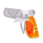 TR Industrial Mesh Neck Shade with 3M Reflector for Forestry Safety Helmet, Orange thumbnail 4