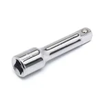Husky 1/4 in. Drive 2 in. Extension Bar, Chrome Alloy Steel thumbnail 1