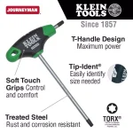 Klein Tools 6 in. Journeyman 7-Piece T-Handle Torx Key Set thumbnail 2