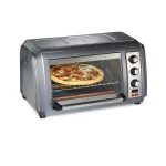 Hamilton Beach Easy Reach 1500W 6-Slice Convection Toaster Oven with Roll-Top Door, Grey thumbnail 1