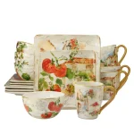 Certified International Piazzette 16-Piece Ceramic Dinnerware Set, Service for 4 thumbnail 1